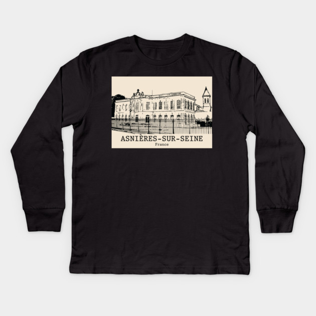 Asnières-sur-Seine - France Kids Long Sleeve T-Shirt by Lakeric