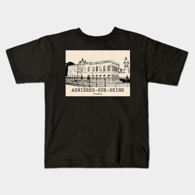 Asnières-sur-Seine - France Kids T-Shirt by Lakeric