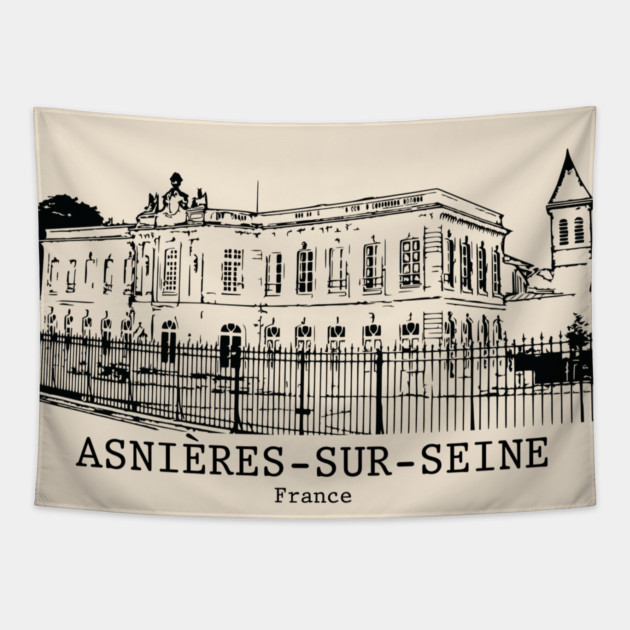 Asnières-sur-Seine - France Tapestry by Lakeric