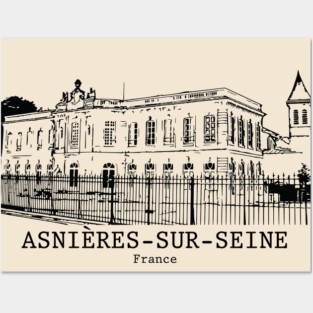 Asnières-sur-Seine - France Posters and Art