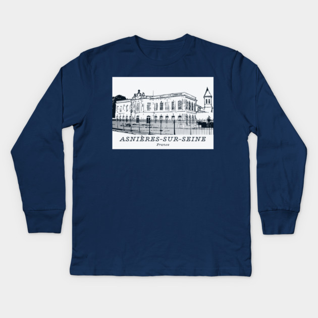 Asnières-sur-Seine - France Kids Long Sleeve T-Shirt by Lakeric