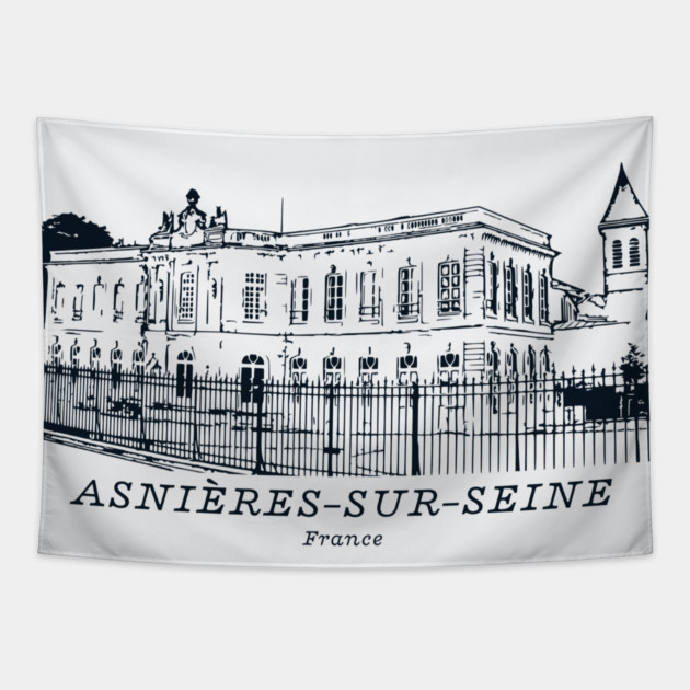 Asnières-sur-Seine - France Tapestry by Lakeric