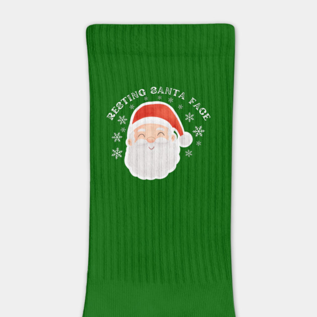 Cozy Jolly Santa Face with Snowflakes — Cute Holiday Humor by Creatifly Graphic Tees