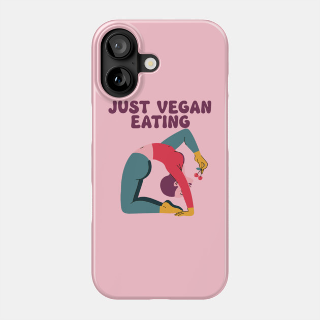 Just Vegan Eating Phone Case by enrynz