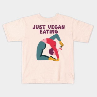 Just Vegan Eating Kids T-Shirt