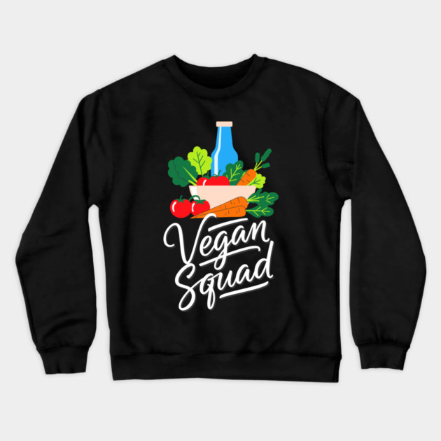 Vegan Squad Crewneck Sweatshirt by enrynz