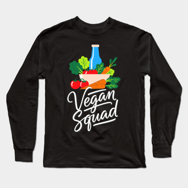 Vegan Squad Long Sleeve T-Shirt by enrynz