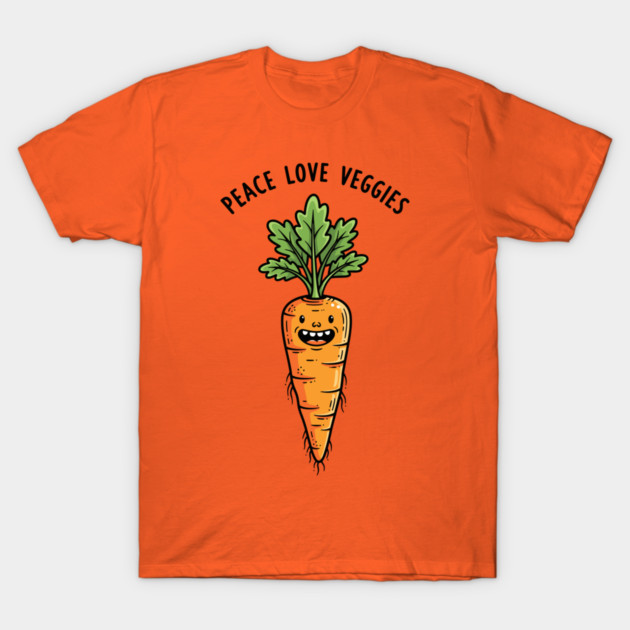 Peace Love Veggies T-Shirt by enrynz