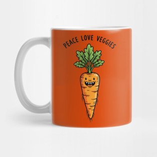 Peace Love Veggies Mug