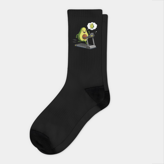 Avocado's Fitness Frenzy Socks by enrynz