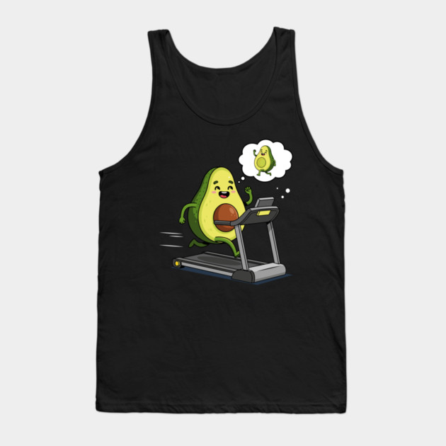 Avocado's Fitness Frenzy Tank Top by enrynz