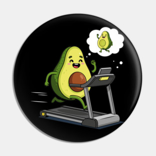Avocado's Fitness Frenzy Pin