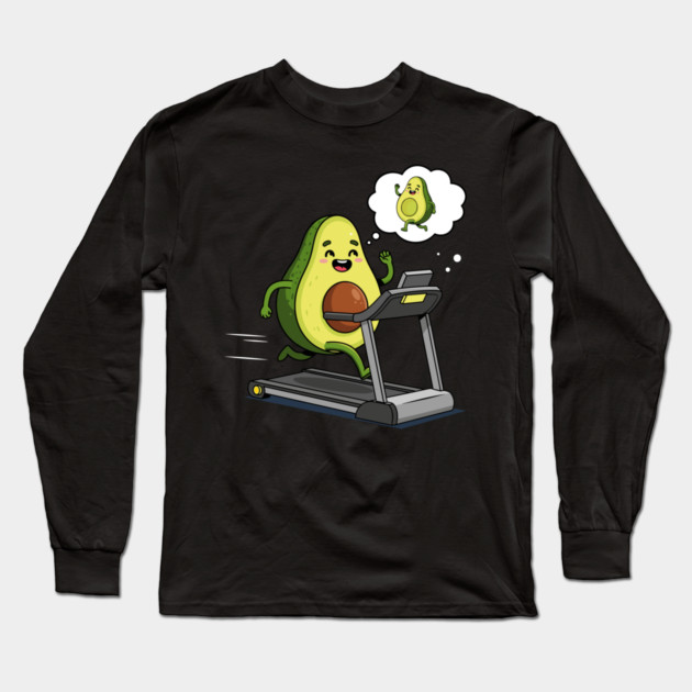 Avocado's Fitness Frenzy Long Sleeve T-Shirt by enrynz