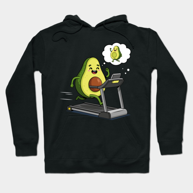 Avocado's Fitness Frenzy Hoodie by enrynz