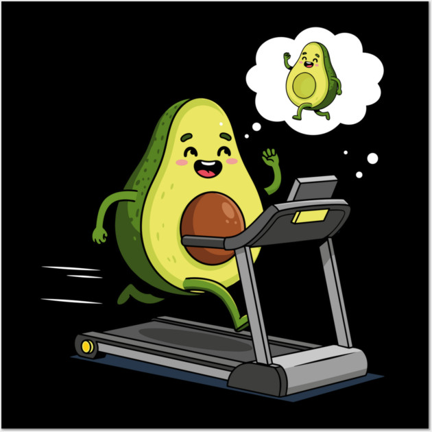 Avocado's Fitness Frenzy Wall Art by Digironin