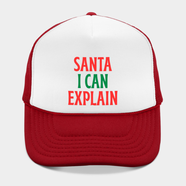 Santa, I Can Explain — Funny Christmas Quote by Creatifly Graphic Tees