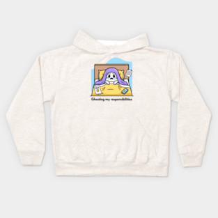Ghosting My Responsibilities Kids Hoodie