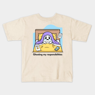 Ghosting My Responsibilities Kids T-Shirt