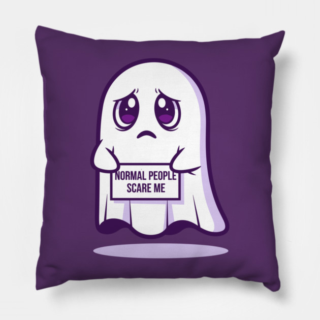 Normal People Scare Me Pillow by enrynz