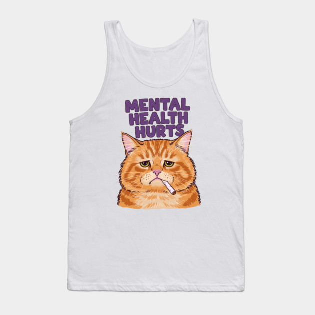 Mental Health Hurts Tank Top by enrynz