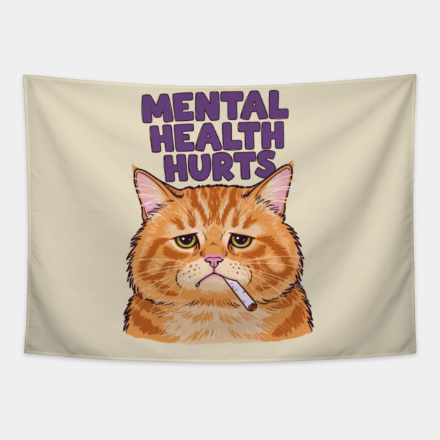 Mental Health Hurts Tapestry by enrynz