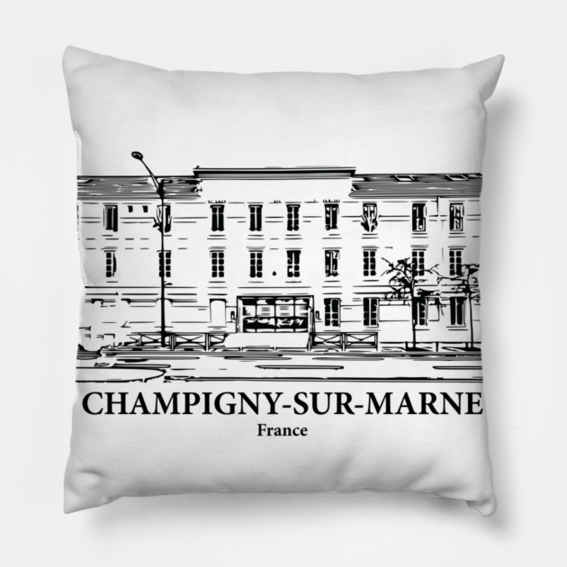 Champigny-sur-Marne - France Pillow by Lakeric