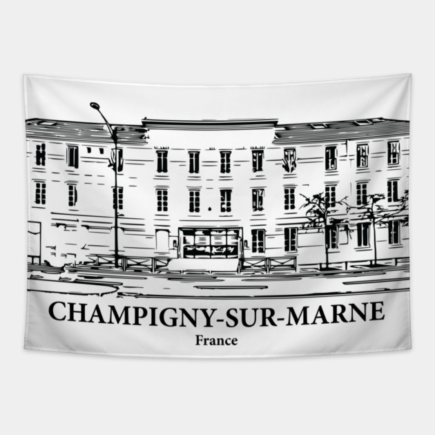 Champigny-sur-Marne - France Tapestry by Lakeric