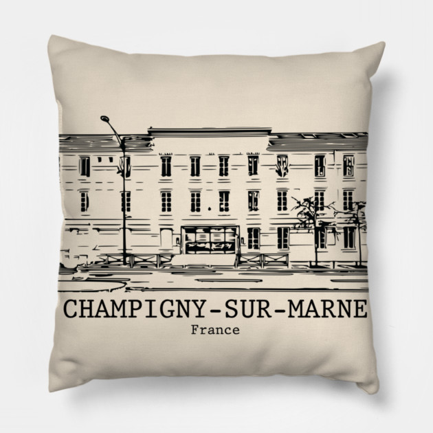 Champigny-sur-Marne - France Pillow by Lakeric
