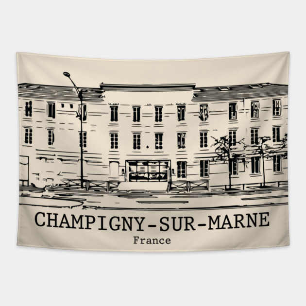 Champigny-sur-Marne - France Tapestry by Lakeric