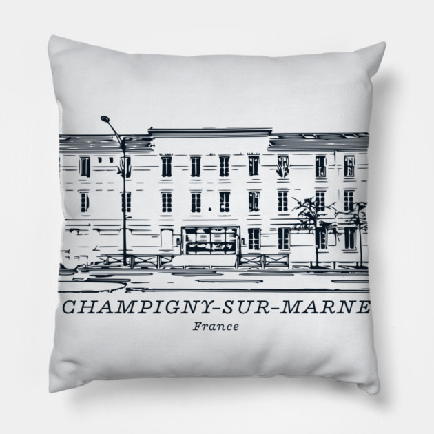 Champigny-sur-Marne - France Pillow by Lakeric