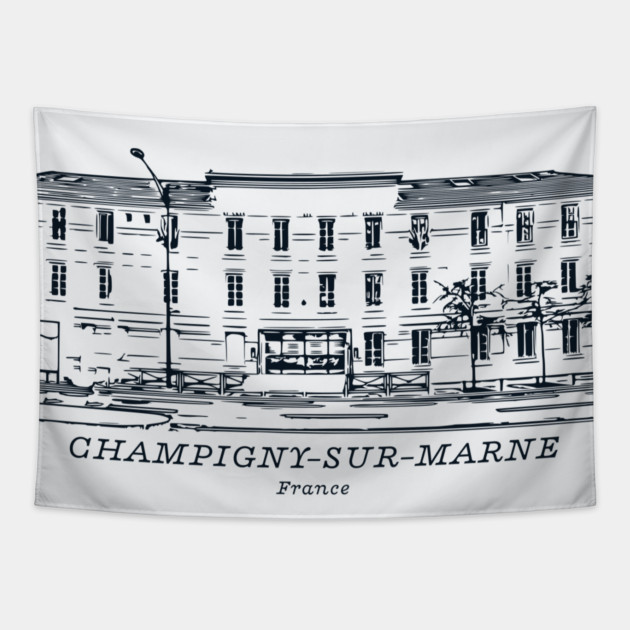 Champigny-sur-Marne - France Tapestry by Lakeric