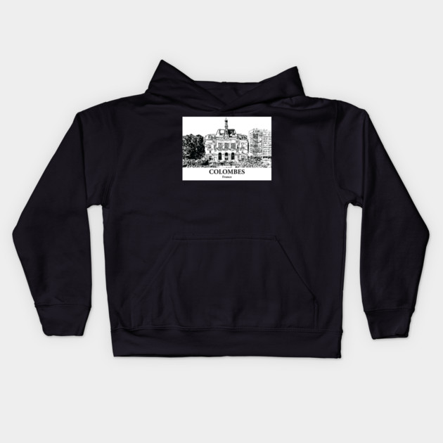 Colombes - France Kids Hoodie by Lakeric