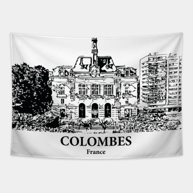 Colombes - France Tapestry by Lakeric