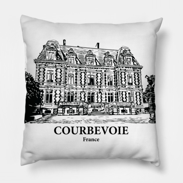 Courbevoie - France Pillow by Lakeric