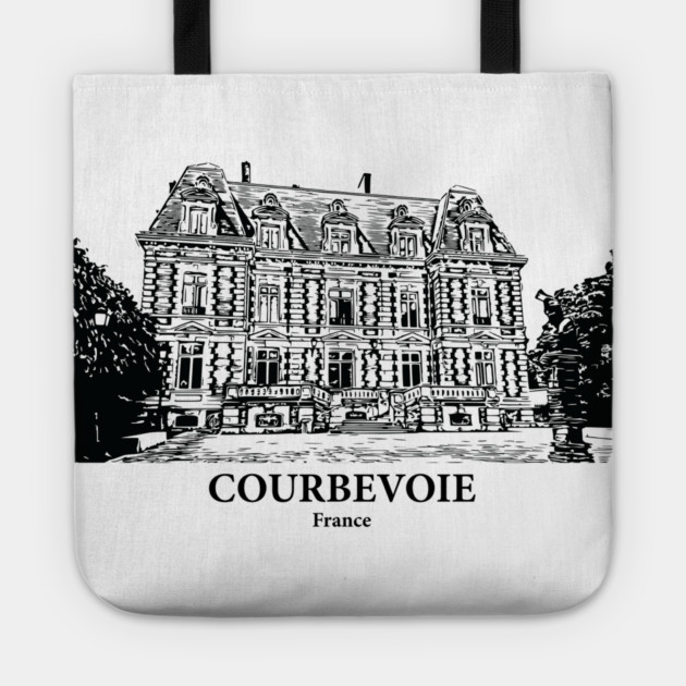 Courbevoie - France Tote by Lakeric