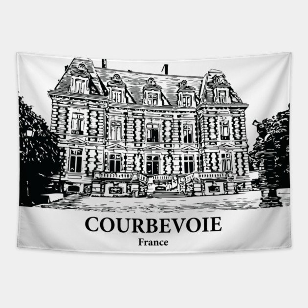 Courbevoie - France Tapestry by Lakeric