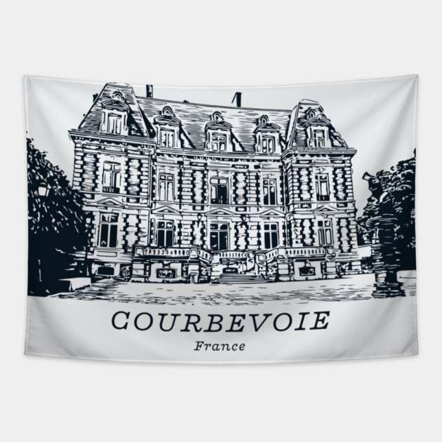 Courbevoie - France Tapestry by Lakeric