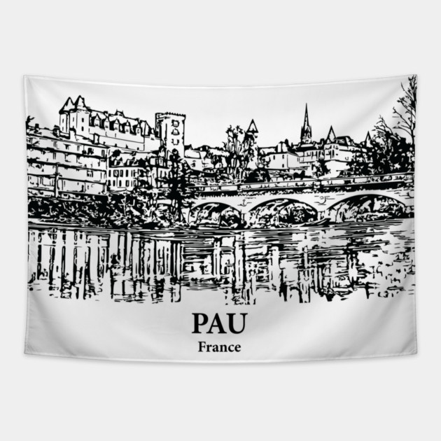 Pau - France Tapestry by Lakeric