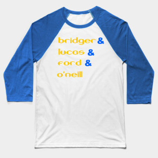 SeaQuest Crew - Bridger & Lucas & Ford & O'Neill Baseball T-Shirt