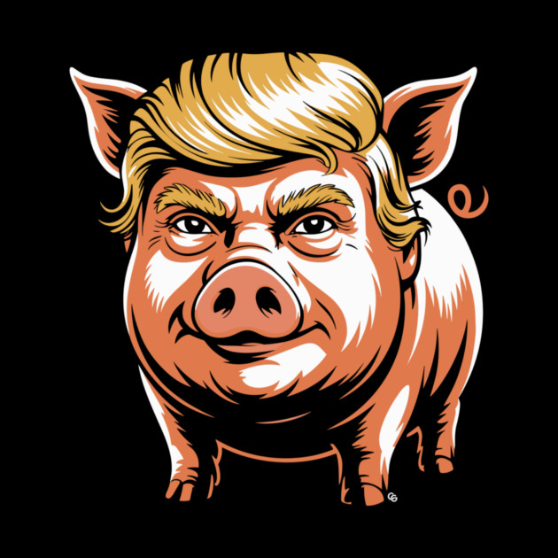 Quiet Piggy Trump Political Parody by Cosmo Gazoo