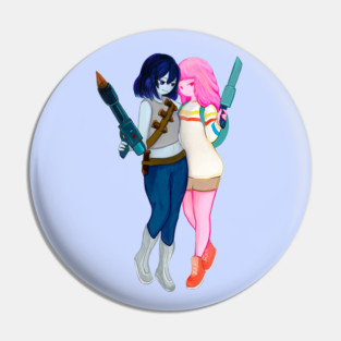 Princess Bubblegum and Marceline go vampire hunting - Adventure Time, Stakes Pin