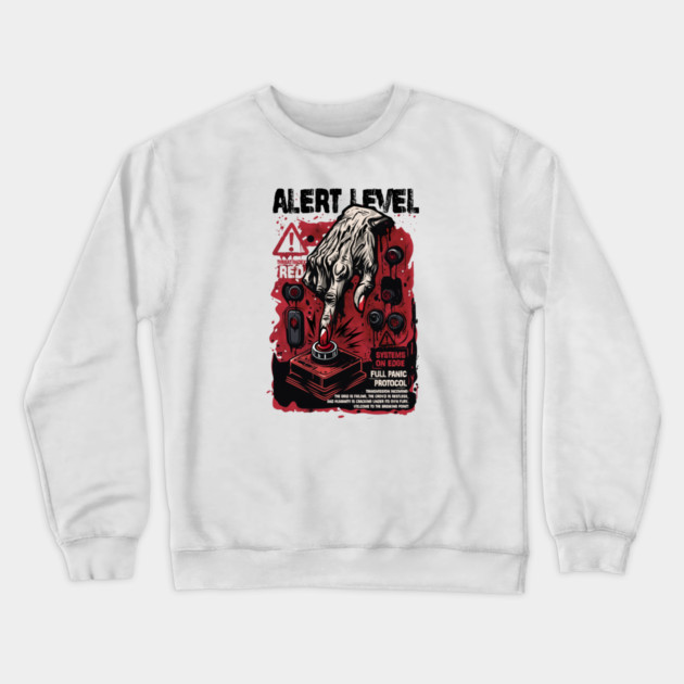 ALERT LEVEL Crewneck Sweatshirt by artslaves
