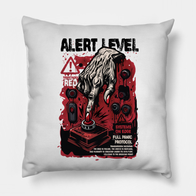 ALERT LEVEL Pillow by artslaves