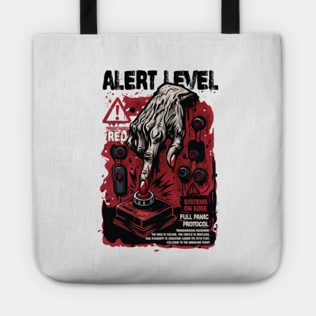 ALERT LEVEL Tote by artslaves