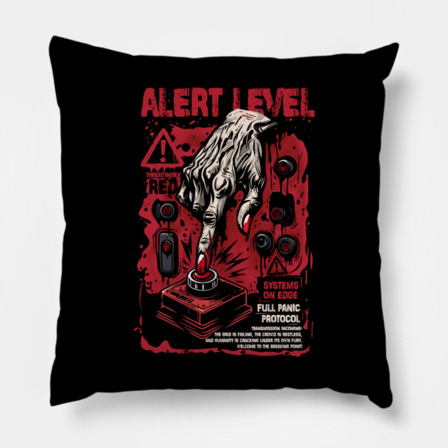 ALERT LEVEL Pillow by artslaves