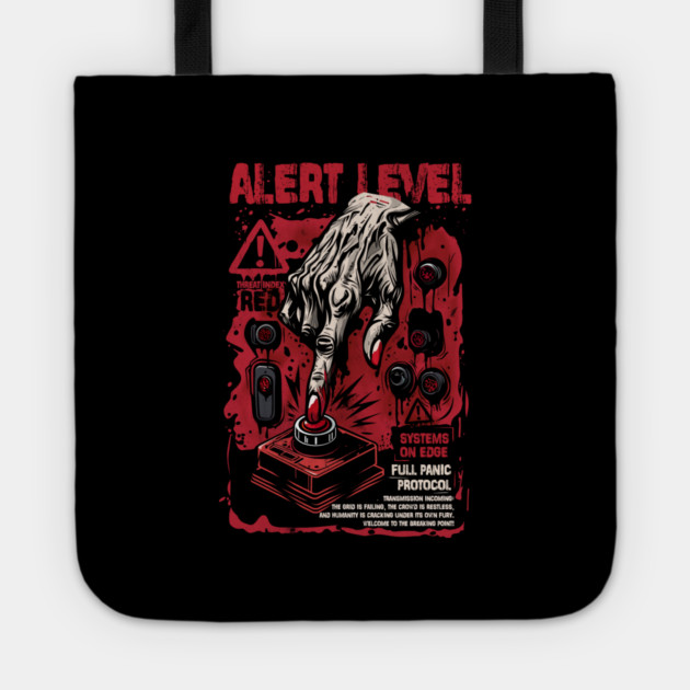 ALERT LEVEL Tote by artslaves
