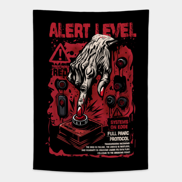 ALERT LEVEL Tapestry by artslaves