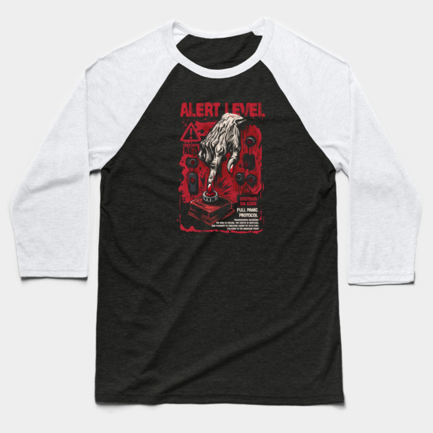 ALERT LEVEL Baseball T-Shirt by artslaves