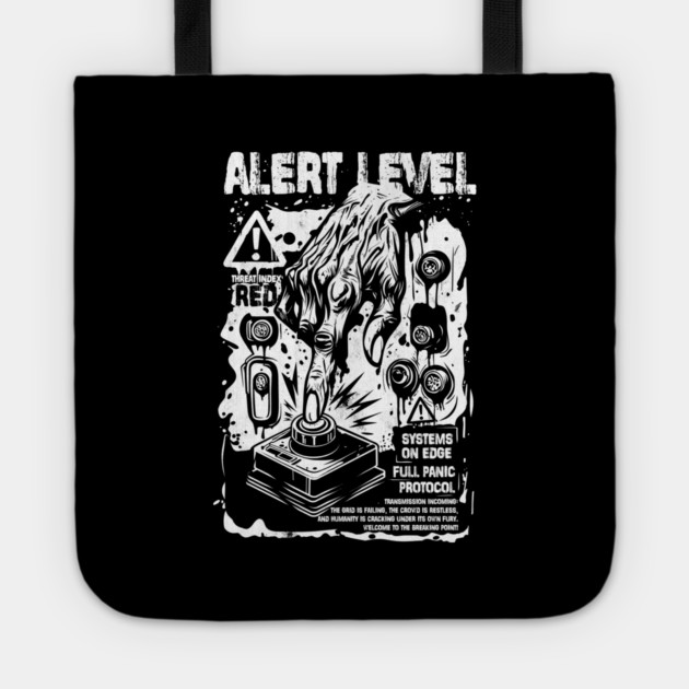 ALERT LEVEL Tote by artslaves