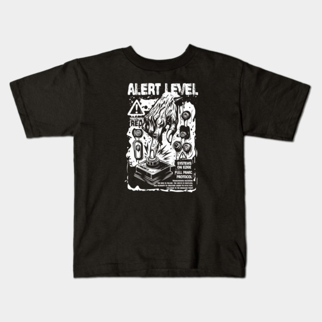 ALERT LEVEL Kids T-Shirt by artslaves